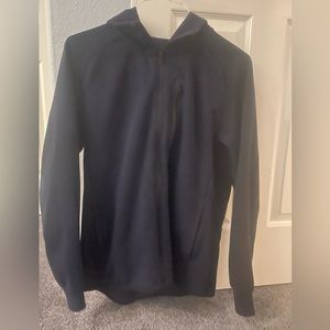 Excellent condition, navy sweater with hood